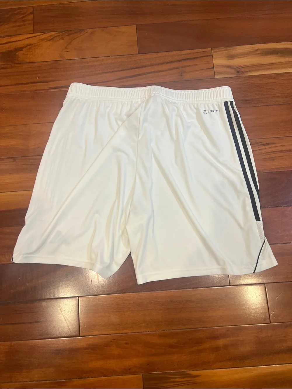 Adidas Men’s White Athletic Shorts Black Stripe Black Soccer Jersey Bag